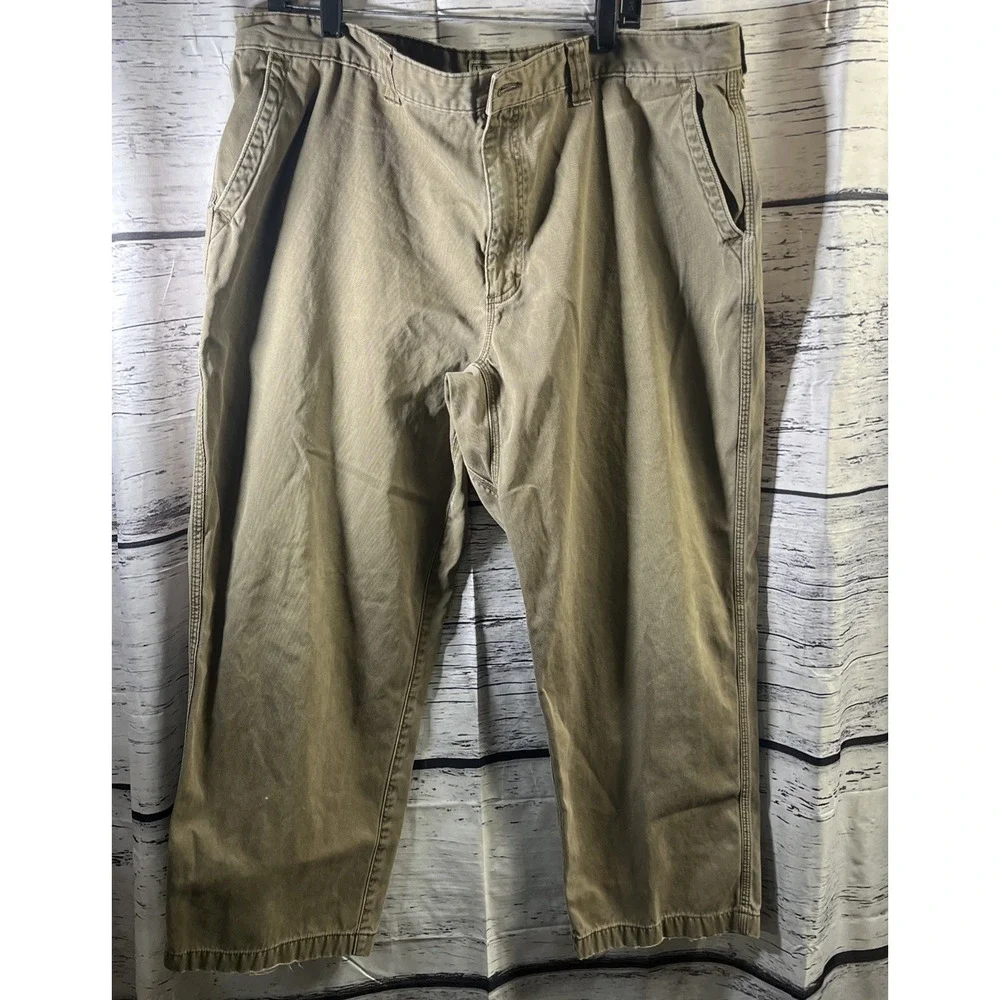 LL Bean Vintage Mens Pants 44x30 Khaki Straight Leg Chino‎ Pants